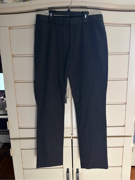 Banana Republic Other - Banana Republic Size 33x32 Men's Pinstripe Stretch Dress Pants - Black NWT New